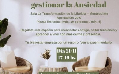 Taller Práctico Vivencial Transforma tu Ansiedad en Paz Interior